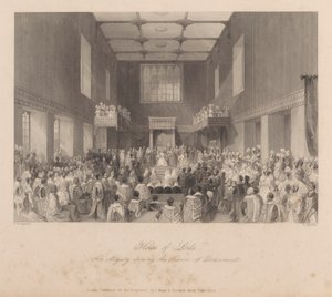 Her Majesty Opening the Session of Parliament by Henry Melville