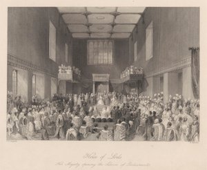 Her Majesty Opening the Session of Parliament by Henry Melville