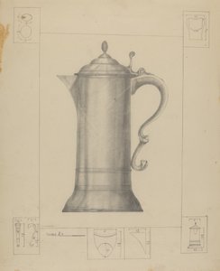 Pewter Flagon by Henry Meyers
