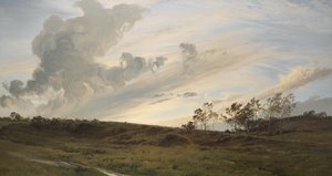 A Wild Evening After Rain, Yorkshire by Henry Moore