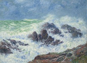 Heavy Weather at Saint Grenoble, Pointe de Penmarch by Henry Moret