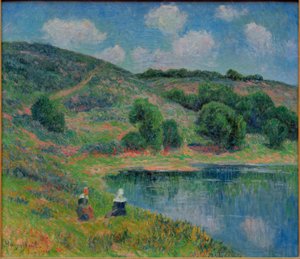 Heath of Saint-Guinole near Pont-Aven by Henry Moret
