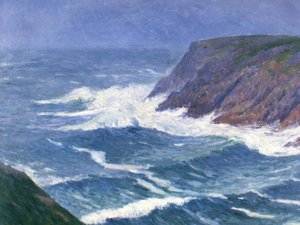 Île de Groix, coastal landscape, entrance to Saint Nicolas port, 1908 by Henry Moret