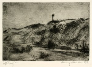 Dune Landscape with Sea Mark by Henry Nielsen