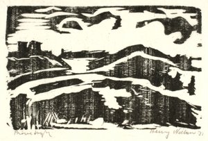 Landscape with Hills by Henry Nielsen