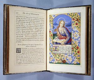 Page depicting a Portrait of St. John, from The Art of Illumination and Missal Painting, London 1849