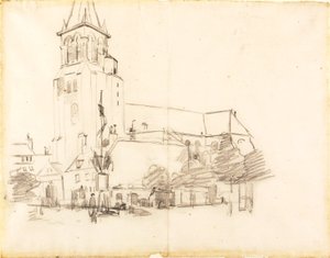 Church, St.-Germain-des-Prés, France by Henry Ossawa Tanner