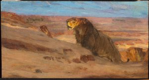 Lions in the Desert by Henry Ossawa Tanner