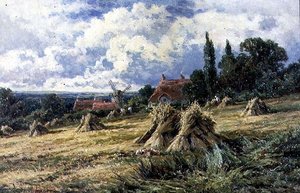 A Surrey Cornfield by Henry Parker