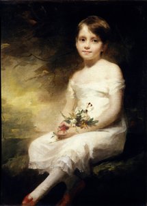 Portrait of Nancy Graham or Little Girl Holding Flowers