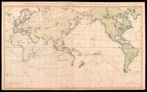A General Chart Exhibiting the Discoveries Made by Captain James Cook by Henry Roberts