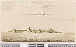 Eimeo as it Appears from Matavai Bay, Otahiete, 1768-75 by Henry Roberts