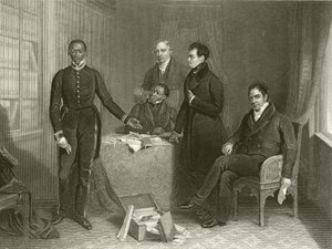 Jan Tzatzoe, Andries Stoffles, Rev Dr Philip and Rev Mess Read, Senior and Junior