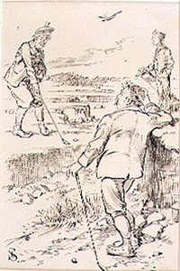 The Winning Golfer, illustration from 