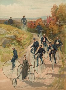 Bicycling by Henry Sandham