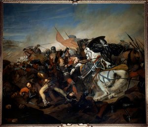 View of the Battle of Kassel on August 23, 1328