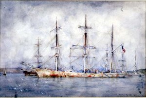 Schooner at Anchor