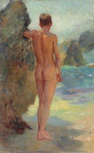 The Bather by Henry Scott Tuke