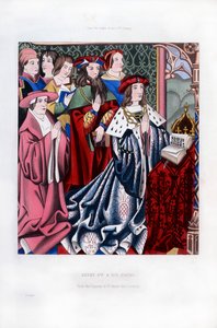 Henry VI and His Court, mid-15th Century, 1843 by Henry Shaw