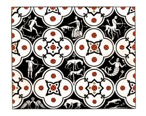 Pavement, 12th century, 1843
