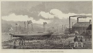 Launch of HMS Tourmaline at Middlesborough-on-Tees