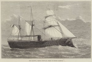 The Magenta, French Ironclad, Burnt in Toulon Harbour