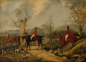 The Meet Over the Gate by Henry Sr Alken