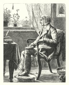 A Father Reading the Bible (engraving) by Henry Stacey (after) Marks