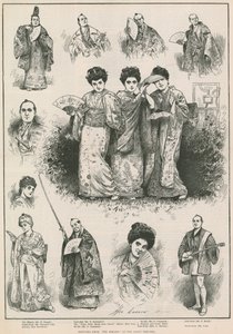 Sketches from The Mikado at the Savoy Theatre by Henry Stephen Ludlow