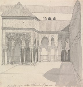 Court of the Lions in the Alhambra of Granada
