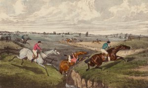 A Steeple-Chase by Henry Thomas (after) Alken
