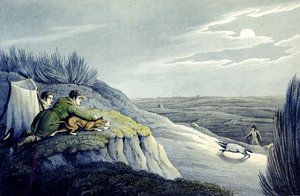 Badger Catching from the National Sports of Great Britain (engraved by J.H. Clarke)