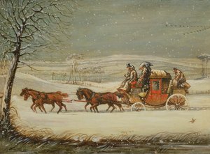 The Royal Mail in Winter by Henry Thomas Alken