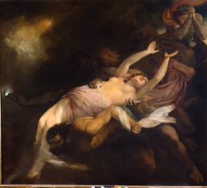 Eurydice kidnapped by Orpheus, Henry Thomson by Henry Thomson