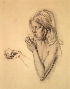 Head and Shoulders of a Girl as Eve (?)