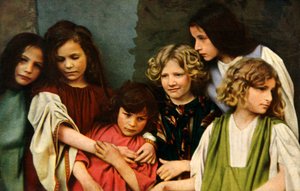 Child performers in the Oberammergau Passion Play