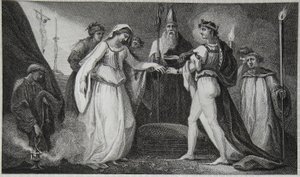 Marriage of Henry the First, engraved by Delatre, illustration from David Hume