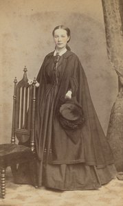 Carte-de-visite Portrait of Carrie N. Lacy by Henry Ulke