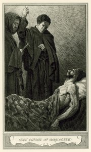 The White Devil by John Webster: The Death of Brachiano (lithograph) by Henry Weston Keen