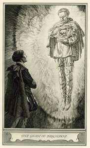 The White Devil by John Webster: The Ghost of Brachiano (lithograph) by Henry Weston Keen