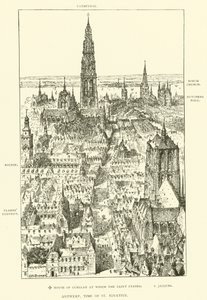 Antwerp, time of St Ignatius (engraving)