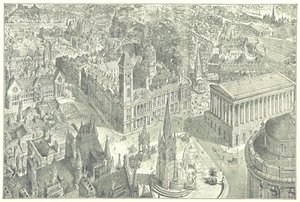 Birds-Eye View of Birmingham in 1886 by Henry William Brewer