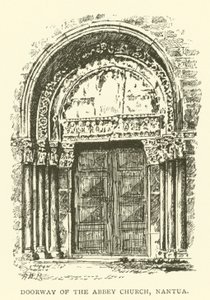 Doorway of the Abbey Church, Nantua by Henry William Brewer