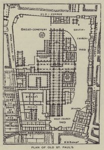 Plan of Old St Paul