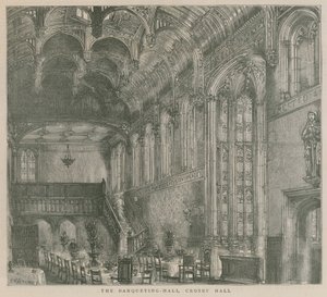 The Banqueting Hall, Crosby Hall, London by Henry William Brewer