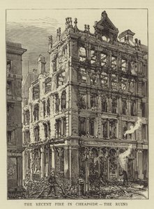 The Recent Fire in Cheapside, the Ruins