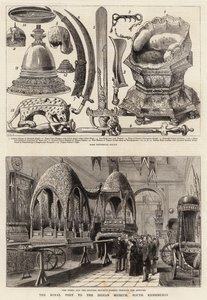 The Royal Visit to the Indian Museum, South Kensington by Henry William Brewer
