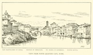 View from Ponte Quattro Capi, Rome