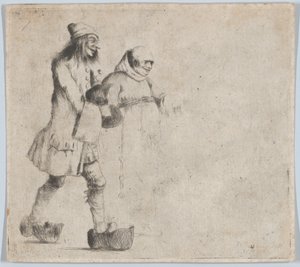 Happy Peasant and Monk, 1770 by Henry William Bunbury