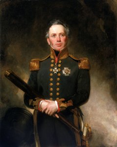Portrait of Rear Admiral Sir Edward Brace, who distinguished himself in the British Navy on the Mediterranean fronts during the French and Napoleonic Revolutionary Wars